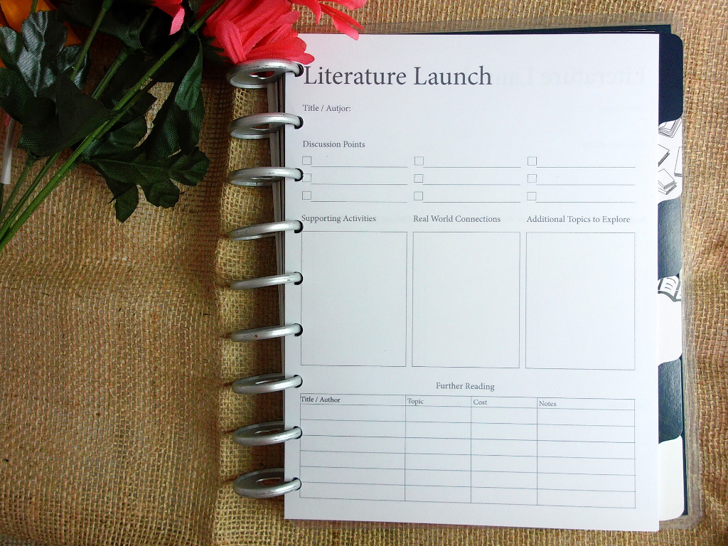Faith & Family Homeschool Planner | 12 Month, Undated Disc Bound Homeschool Planner