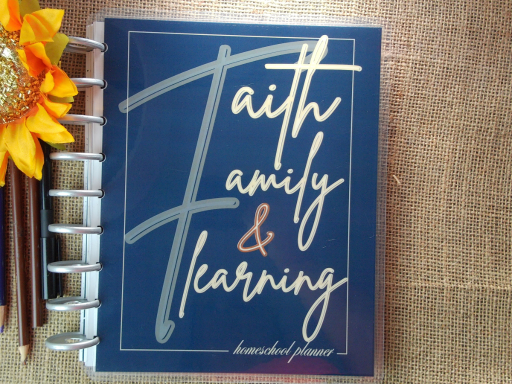 Faith & Family Homeschool Planner | 12 Month, Undated Disc Bound Homeschool Planner