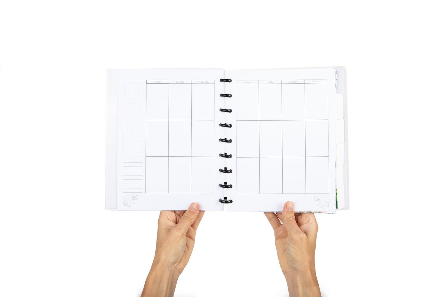 Homeschool Planner | Undated | Classic Size | Disc bound | Vertical layout | Track schedule, curriculum, weekly & monthly view & more