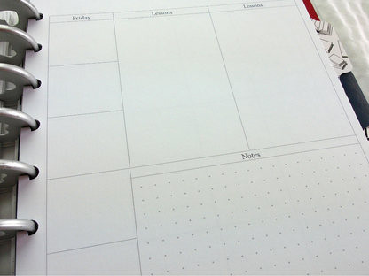 Faith & Family Homeschool Planner | 12 Month, Undated Disc Bound Homeschool Planner